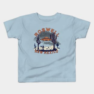 Visit Roswell New Mexico UFO Vintage Souvenir Kids T-Shirt